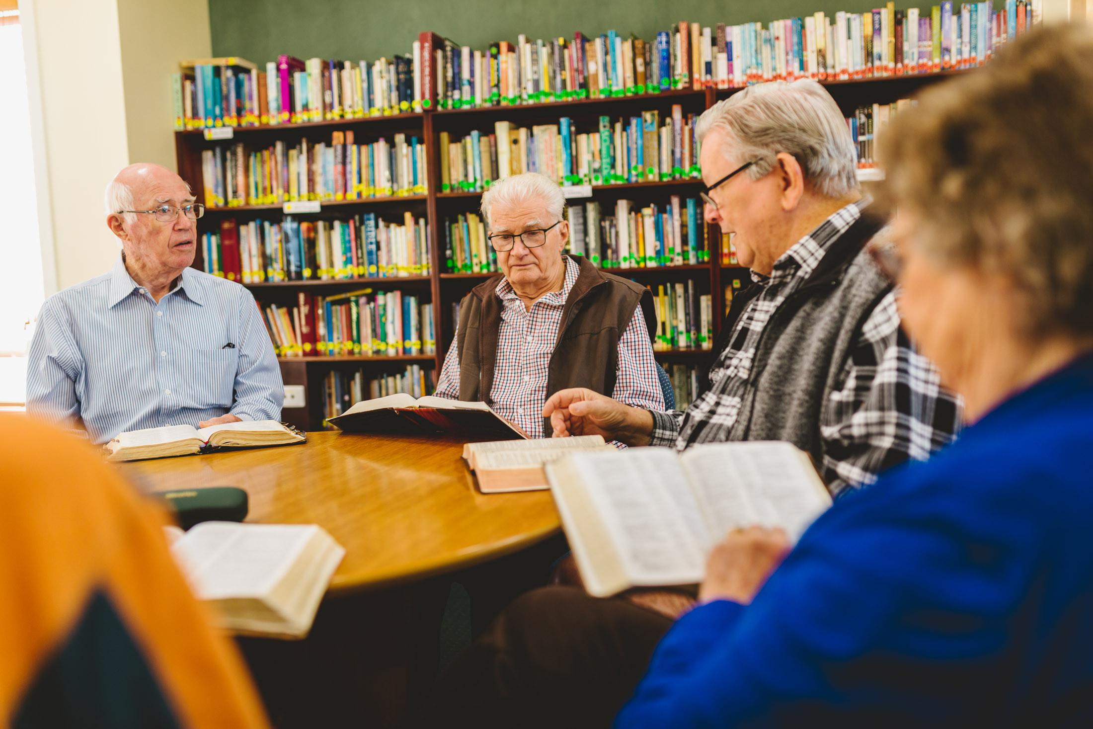 Library Bible study